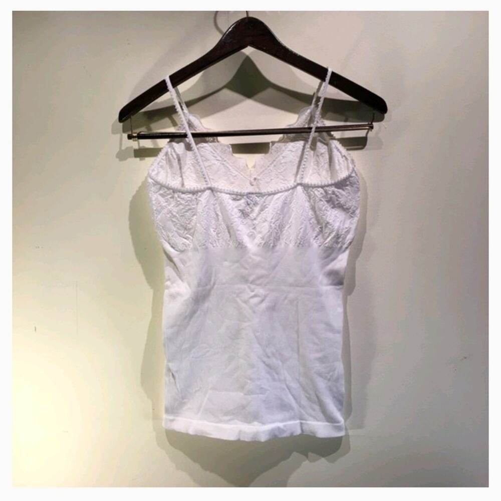 Express White Ribbed Camisole - Picture 2 of 4